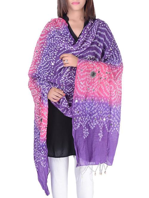 Multicolored bandhani dupatta - 14891092 - Standard Image - 1