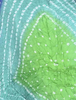 sky blue cotton bandhani dupatta - 14891095 - Standard Image - 3