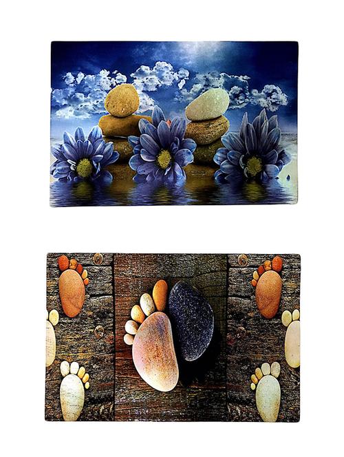 Stylish Big Size 3D Print Anti-Skid Door Mat Combo Of 2 - 14891130 - Very Small Image - 1