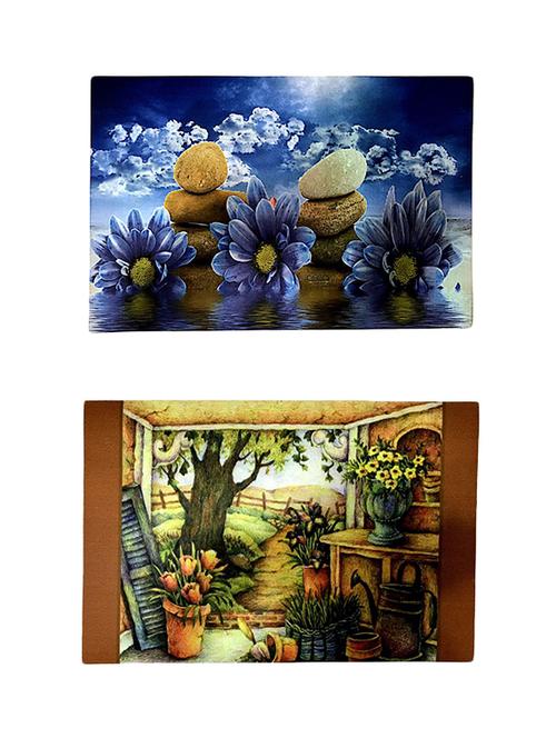 Stylish Big Size 3D Print Anti-Skid Door Mat Combo Of 2 - 14891144 - Very Small Image - 1