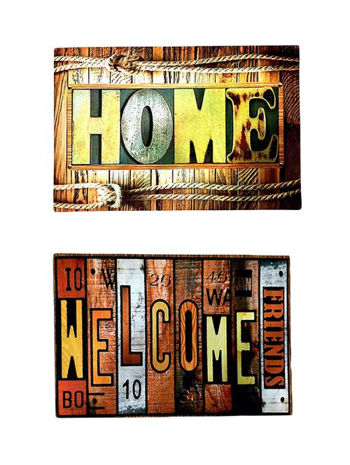 Stylish Big Size 3D Print Anti-Skid Door Mat Combo Of 2 - 14891157 - Very Small Image - 1