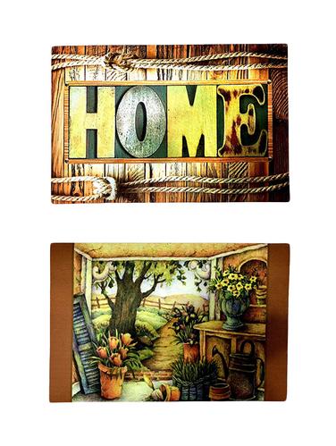 Stylish Big Size 3D Print Anti-Skid Door Mat Combo Of 2 - 14891158 - Very Small Image - 1