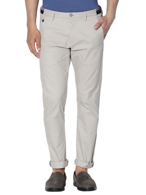 beige cotton chinos casual trousers - 14891349 - Very Small Image - 1