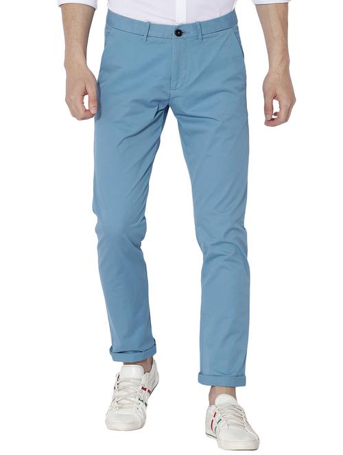 blue cotton flat front - 14891355 - Very Small Image - 1