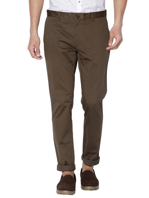 brown cotton chinos - 14891357 - Very Small Image - 1