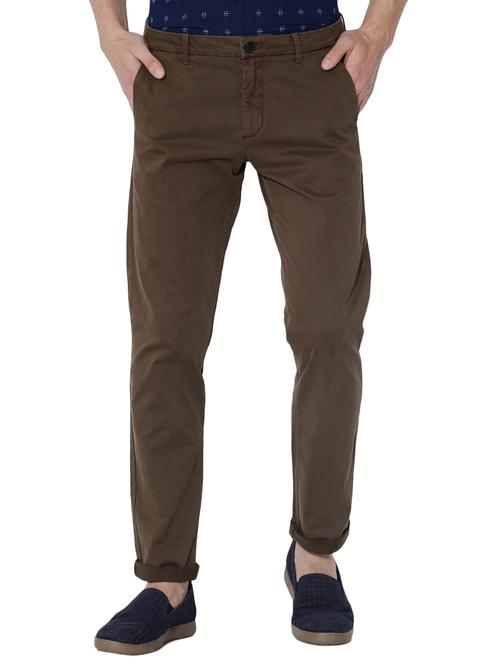 olive green cotton chinos - 14891362 - Very Small Image - 1