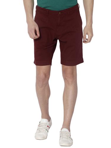 maroon cotton shorts - 14891375 - Very Small Image - 1