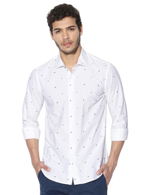 white cotton casual shirt - 14891416 - Very Small Image - 1