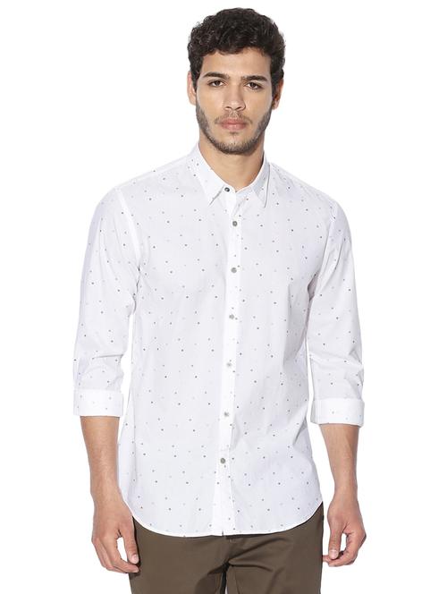 white cotton casual shirt - 14891419 - Very Small Image - 1