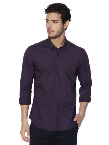 purple cotton casual shirt - 14891434 - Very Small Image - 1