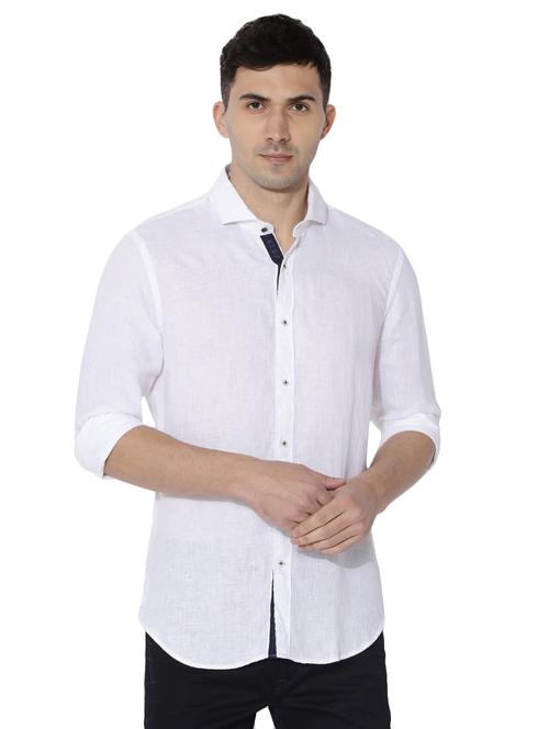 white cotton casual shirt - 14891447 - Very Small Image - 1