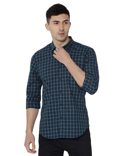 green cotton casual shirt - 14891457 - Very Small Image - 1