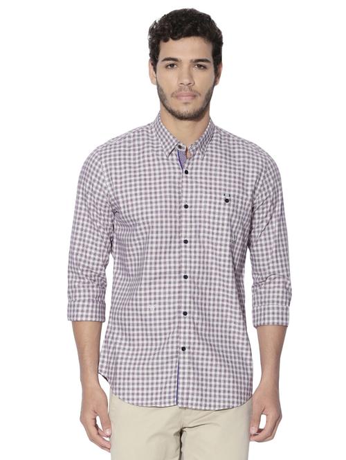 brown cotton casual shirt - 14891459 - Very Small Image - 1