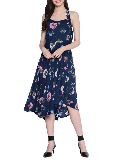 halter neck floral dress - 14891676 - Standard Image - 1