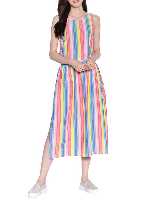 multi colored striped western wear set - 14891700 - Standard Image - 1