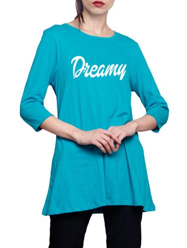 blue printed cotton tunic - 14891730 - Very Small Image - 1