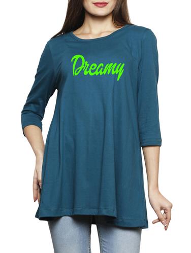 blue printed cotton tunic - 14891770 - Very Small Image - 1