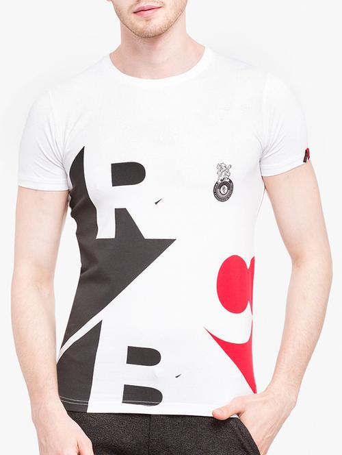 white cotton front print tshirt - 14891821 - Standard Image - 1