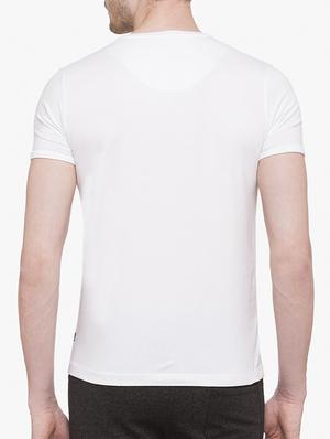 white cotton pocket t-shirt - 14891828 - Standard Image - 3
