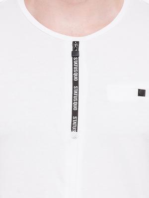 white cotton pocket t-shirt - 14891828 - Standard Image - 4
