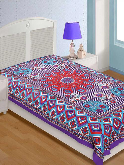 Cotton Traditional Jaipuri Single Bedsheet - 14891877 - Standard Image - 1