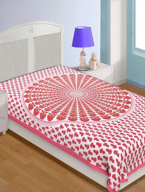 Cotton Traditional Jaipuri Single Bedsheet - 14891879 - Standard Image - 1