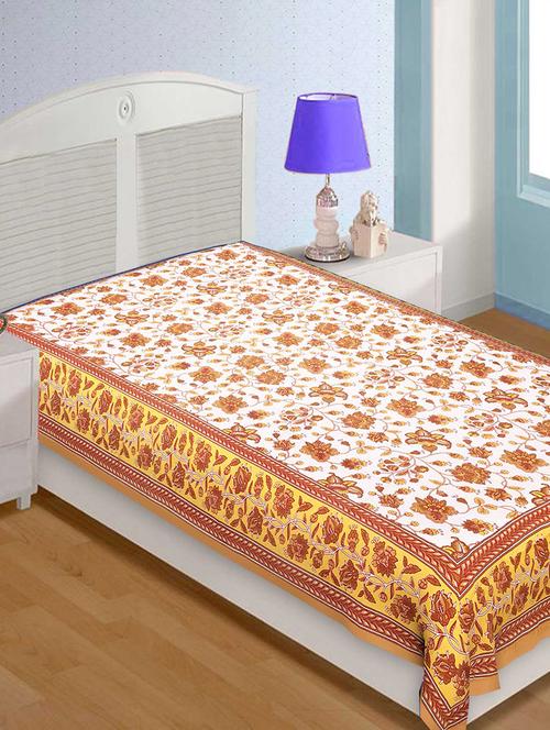 Cotton Traditional Jaipuri Single Bedsheet - 14891884 - Standard Image - 1