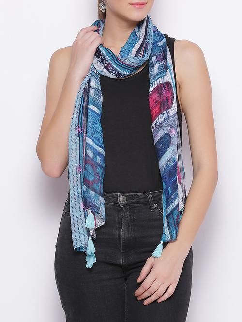 multi viscose scarf - 14892093 - Very Small Image - 1