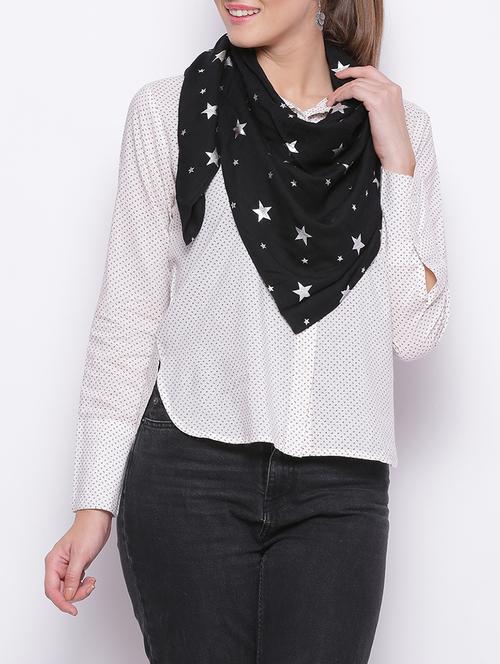 black viscose scarf - 14892094 - Very Small Image - 1