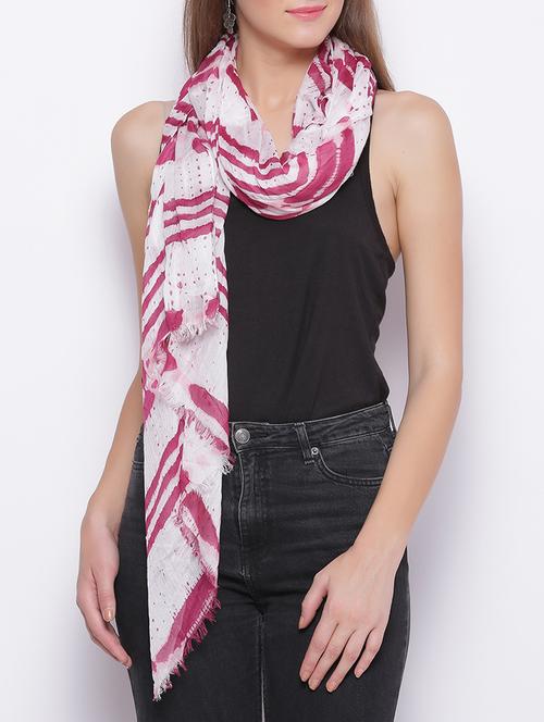 white viscose scarf - 14892101 - Very Small Image - 1