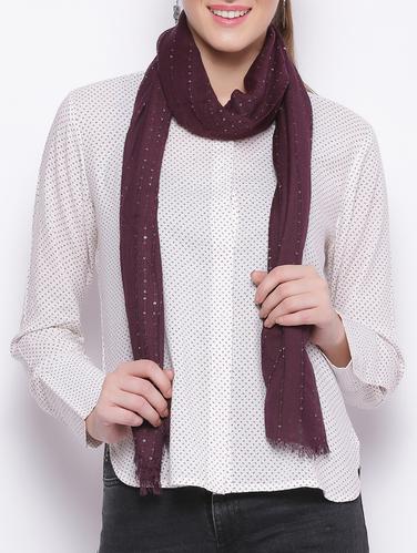 brown viscose scarf - 14892104 - Very Small Image - 1