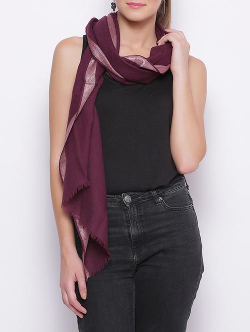 purple viscose scarf - 14892127 - Very Small Image - 1