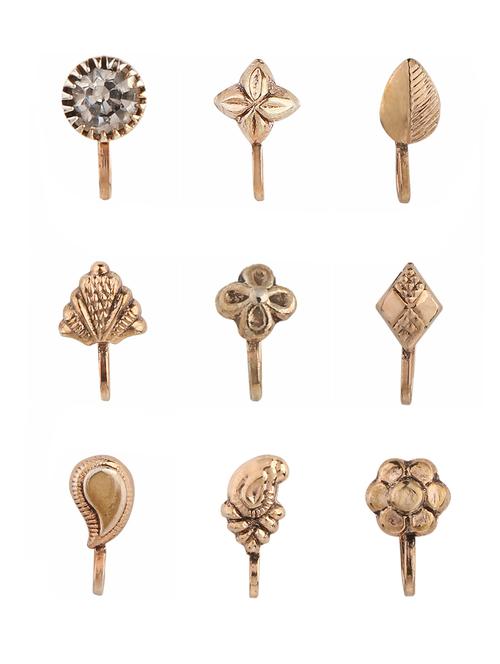 multi brass nose pin - 14892204 - Very Small Image - 1