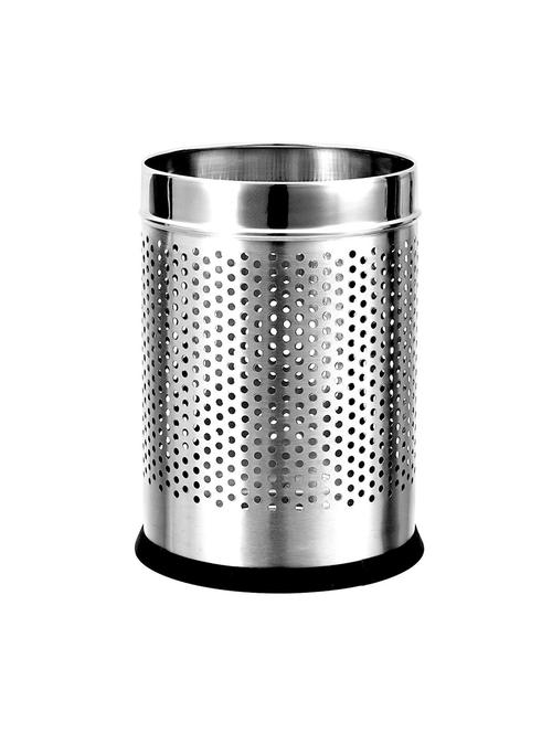 Stainless steel perforated dustbin - 14892284 - Very Small Image - 1