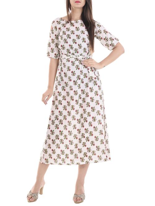white rayon fusion kurta - 14892935 - Very Small Image - 1