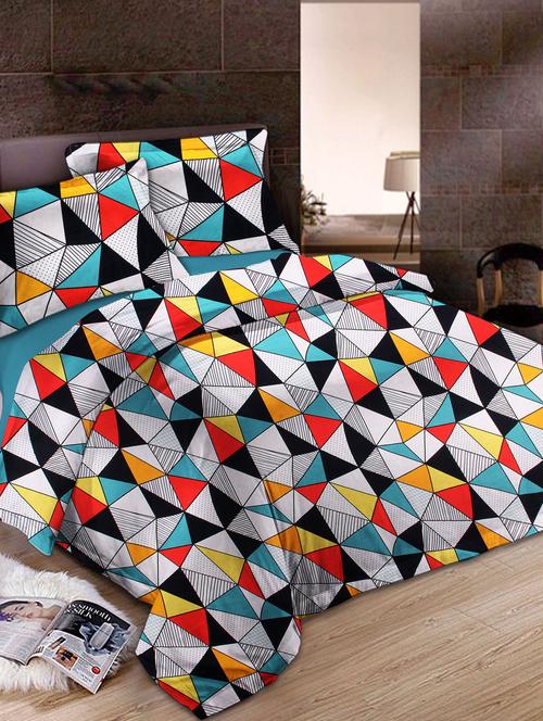 Glace Cotton Double Bedsheet with 2 pillow covers - 14893117 - Very Small Image - 1