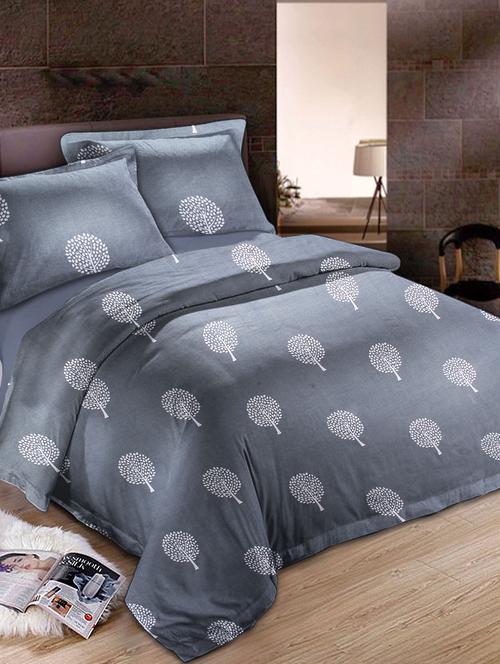Glace Cotton Double Bedsheet with 2 pillow covers - 14893119 - Very Small Image - 1
