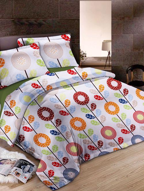 Glace Cotton Double Bedsheet with 2 pillow covers - 14893122 - Standard Image - 1