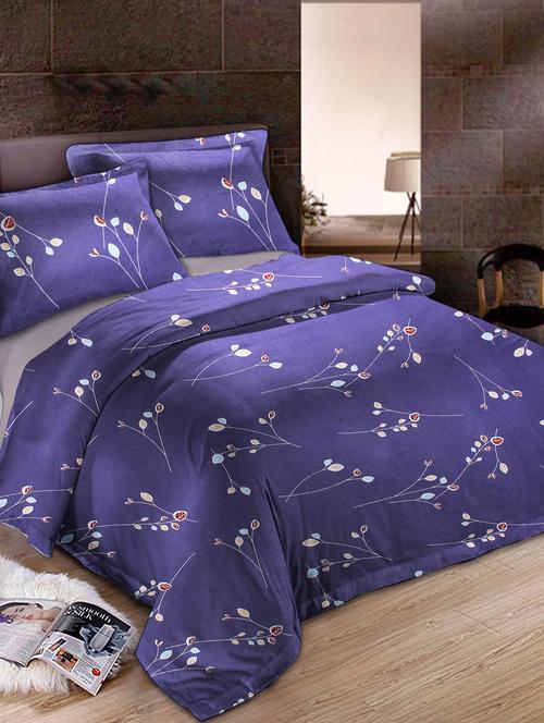 Glace Cotton Double Bedsheet with 2 pillow covers - 14893125 - Very Small Image - 1