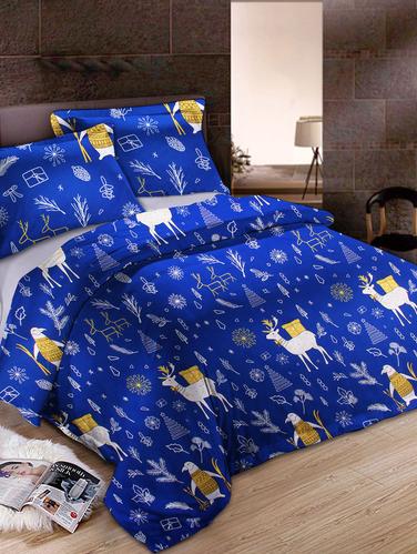 Glace Cotton Double Bedsheet with 2 pillow covers - 14893128 - Very Small Image - 1