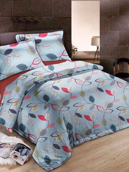 Glace Cotton Double Bedsheet with 2 pillow covers - 14893133 - Very Small Image - 1