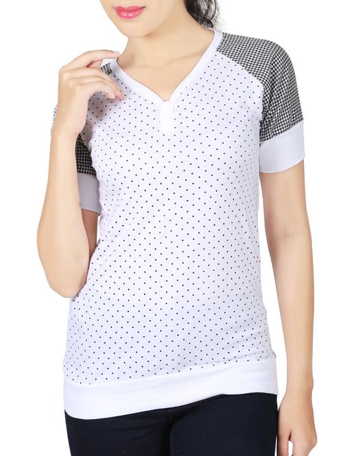 white printed tee - 14893157 - Very Small Image - 1