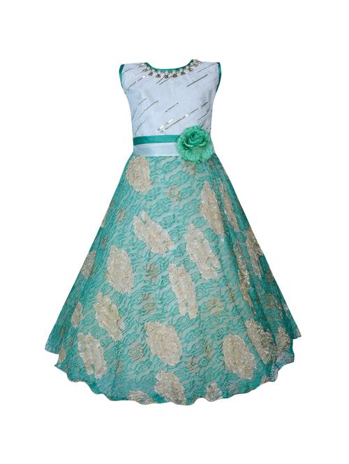 blue net party gown - 14893225 - Standard Image - 1