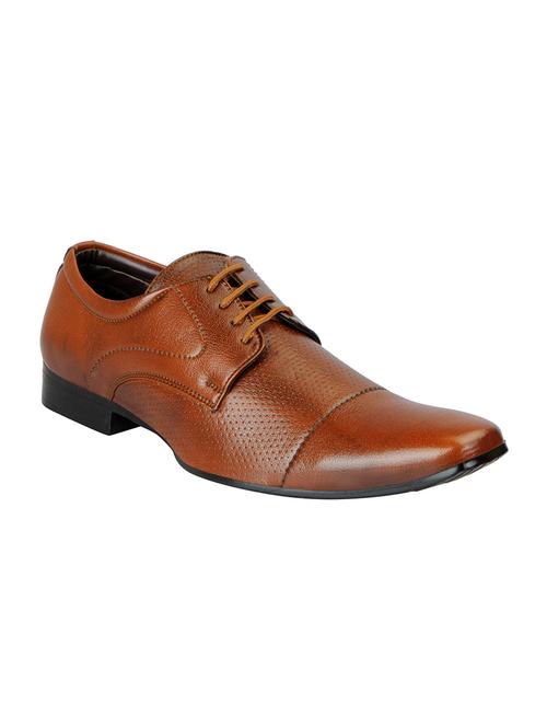 tan Leather formal derby - 14893289 - Standard Image - 1