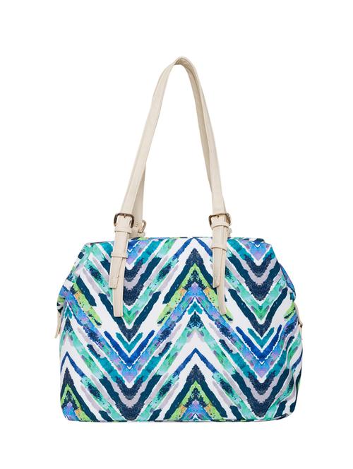 blue polyester handbag - 14893301 - Very Small Image - 1