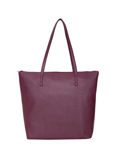 maroon leatherette regular handbag - 14893302 - Very Small Image - 1