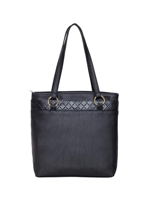 black leatherette regular handbag - 14893308 - Very Small Image - 1