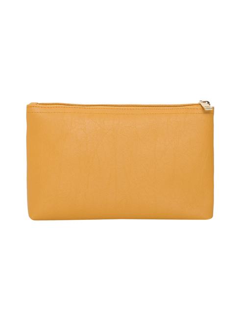 beige leatherette regular pouch - 14893310 - Standard Image - 1