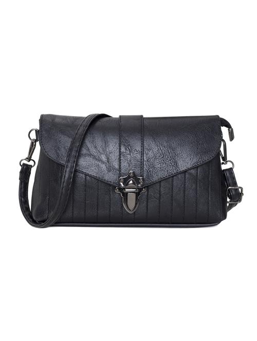 black leatherette regular sling bag - 14893472 - Very Small Image - 1