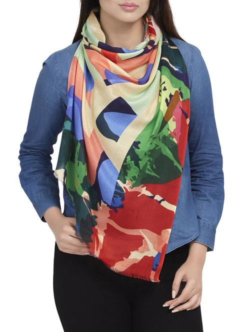 multi viscose scarf - 14893544 - Very Small Image - 1